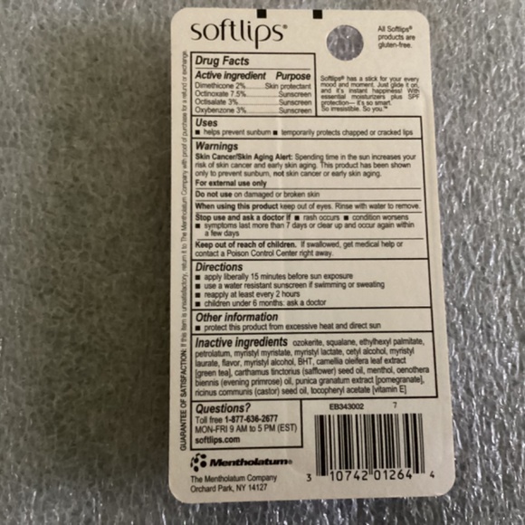 Ecolips & Soft Lips Sunscreen/Lip Protectant Bundle NEW - Picture 10 of 11